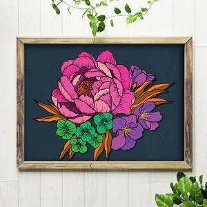 Peony Art Print - My SensibiliTeas - Wall Art from Billie Claire Handmade