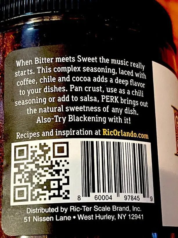 "Perk" Mexican Coffee - Chile Rub and Seasoning - My SensibiliTeas - seasoning blend from Ric Orlando