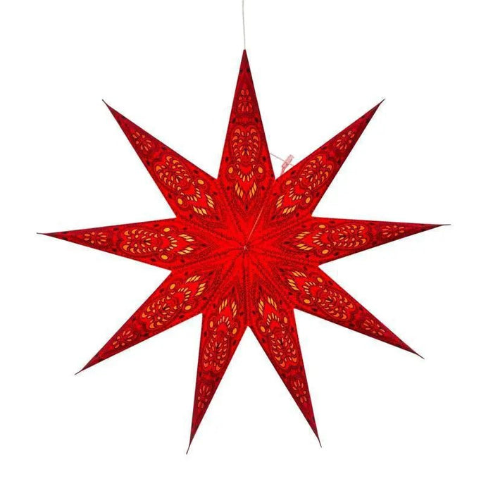 Phoenix Red Paper Star Lantern - My SensibiliTeas - paper star lantern from Artschatz