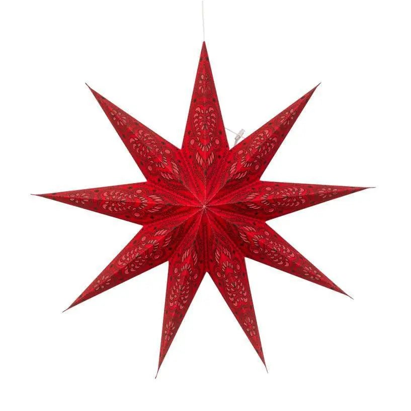 Phoenix Red Paper Star Lantern - My SensibiliTeas - paper star lantern from Artschatz