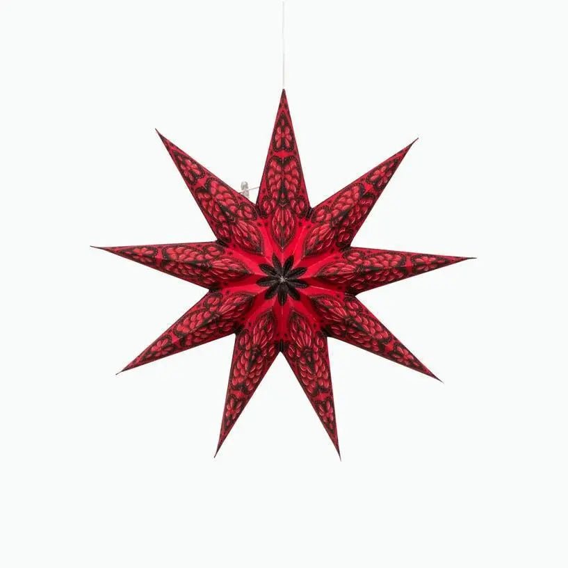 Phoenix Red Paper Star Lantern - My SensibiliTeas - paper star lantern from Artschatz