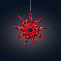 Phoenix Red Paper Star Lantern - My SensibiliTeas - paper star lantern from Artschatz