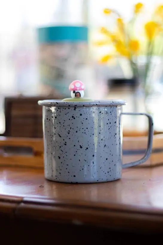 Pink Mushroom Cottage Floating Tea Steeper - My SensibiliTeas - tea infuser from Float2Infuse