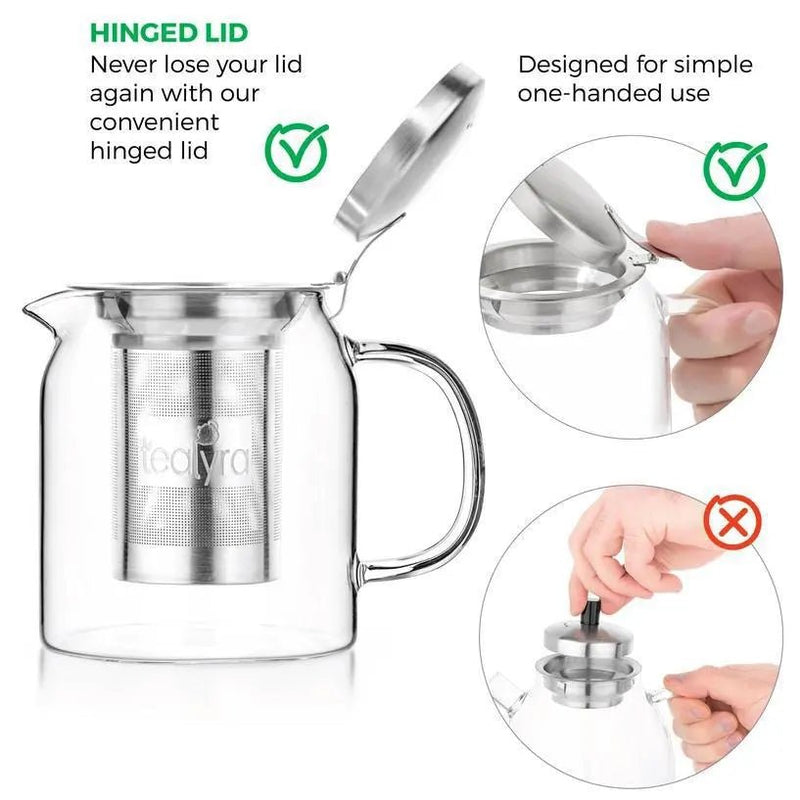 Pyxis 20 oz Small Glass Kettle - My SensibiliTeas - teapot from Tealyra