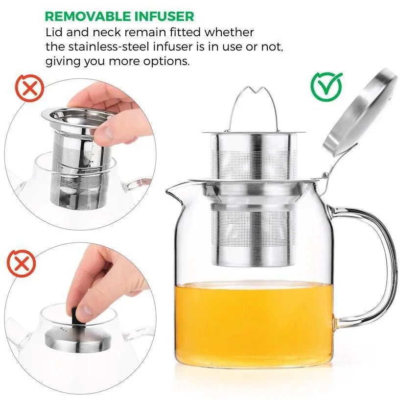 Pyxis 20 oz Small Glass Kettle - My SensibiliTeas - teapot from Tealyra