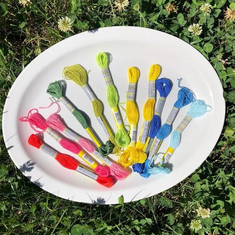 Rainbow Trifecta Cross Stitch Kit - My SensibiliTeas - cross stitch kit from budgiegoods