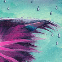 Rainy Day Matted Print - My SensibiliTeas - Cat Art Print from The Cranky Cat Collection