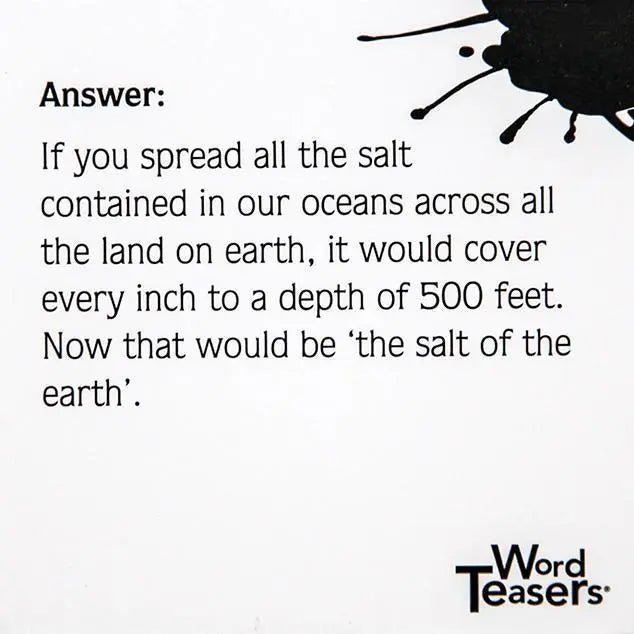 Random Knowledge - My SensibiliTeas - trivia from Word Teasers