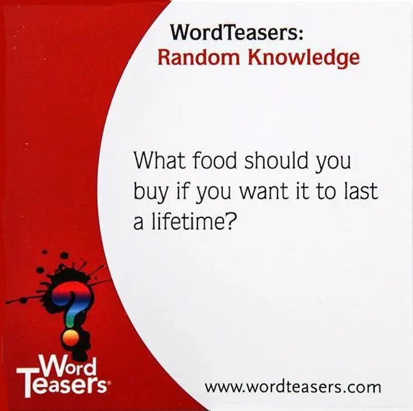Random Knowledge - My SensibiliTeas - trivia from Word Teasers