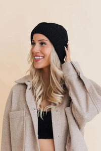 Recycled Yarn Winter Beanie - My SensibiliTeas - knit hat from Leto Accessories