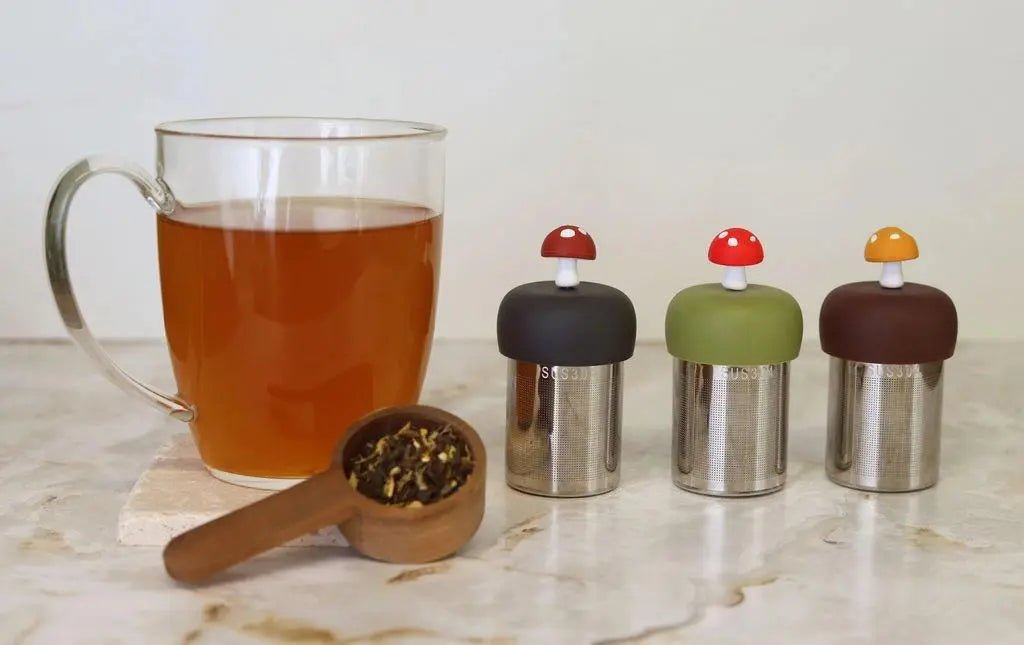 Red Mushroom Floating Tea Steeper - My SensibiliTeas - tea infuser from Float2Infuse