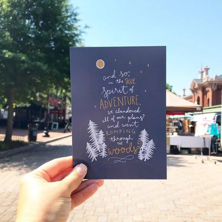 Romping Through The Woods Art Print - My SensibiliTeas - art print from Billie Claire Handmade