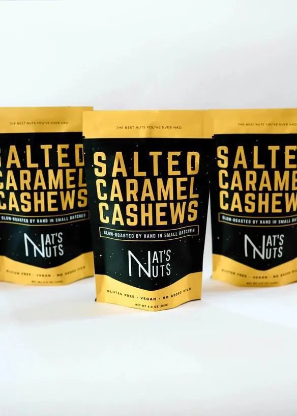 Salted Caramel Cashews - My SensibiliTeas - candy coated nuts from Nat's Nuts