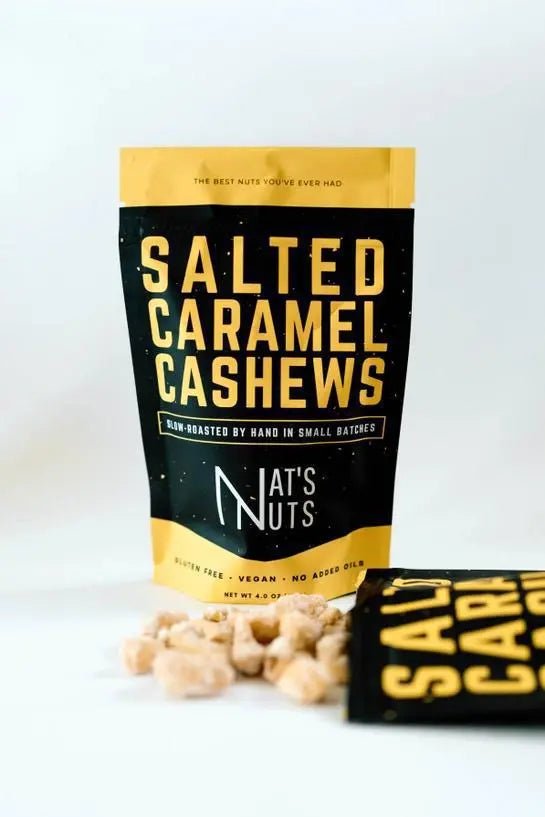 Salted Caramel Cashews - My SensibiliTeas - candy coated nuts from Nat's Nuts