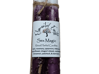 Sex Magic 6 inch Herbal Intention Candles - My SensibiliTeas - intention candle from Elemental Earth Shop