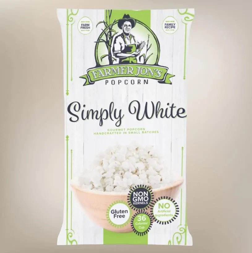 Simply White Popcorn – 20oz Bag - My SensibiliTeas - popcorn from Farmer Jon's Popcorn