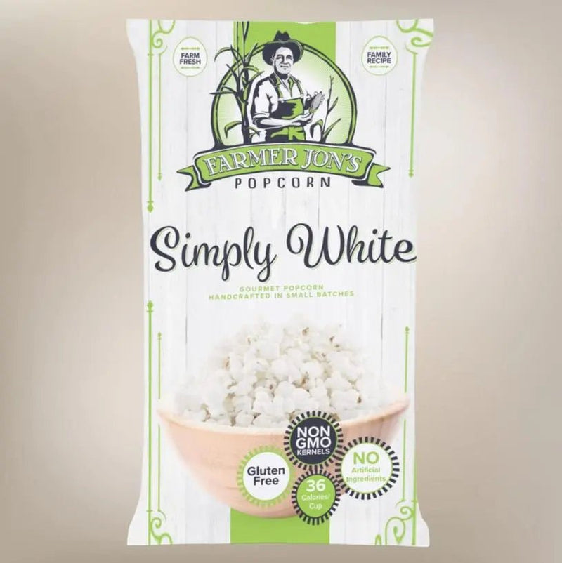 Simply White Popcorn – 20oz Bag - My SensibiliTeas - popcorn from Farmer Jon's Popcorn