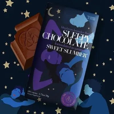 Sleepy Chocolate - Blueberry Lavender - My SensibiliTeas - sleepy time chocolate from The Functional Chocolate Company