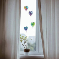 Small Glass Hearts - My SensibiliTeas - Blown Glass Heart Suncatcher from Luke Adam's Glass