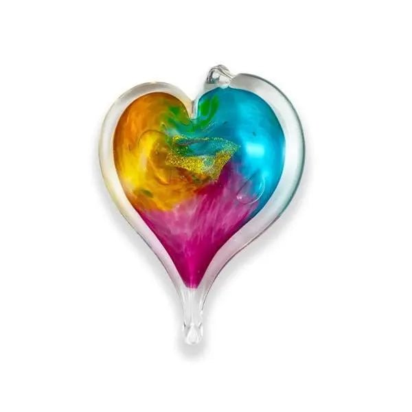 Small Glass Hearts - My SensibiliTeas - Blown Glass Heart Suncatcher from Luke Adam's Glass