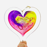 Small Glass Hearts - My SensibiliTeas - Blown Glass Heart Suncatcher from Luke Adam's Glass