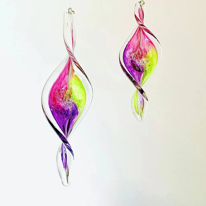 Small Glass Spirals - My SensibiliTeas - glass sculpture from Luke Adam's Glass