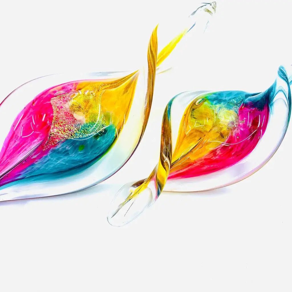 Small Glass Spirals - My SensibiliTeas - glass sculpture from Luke Adam's Glass