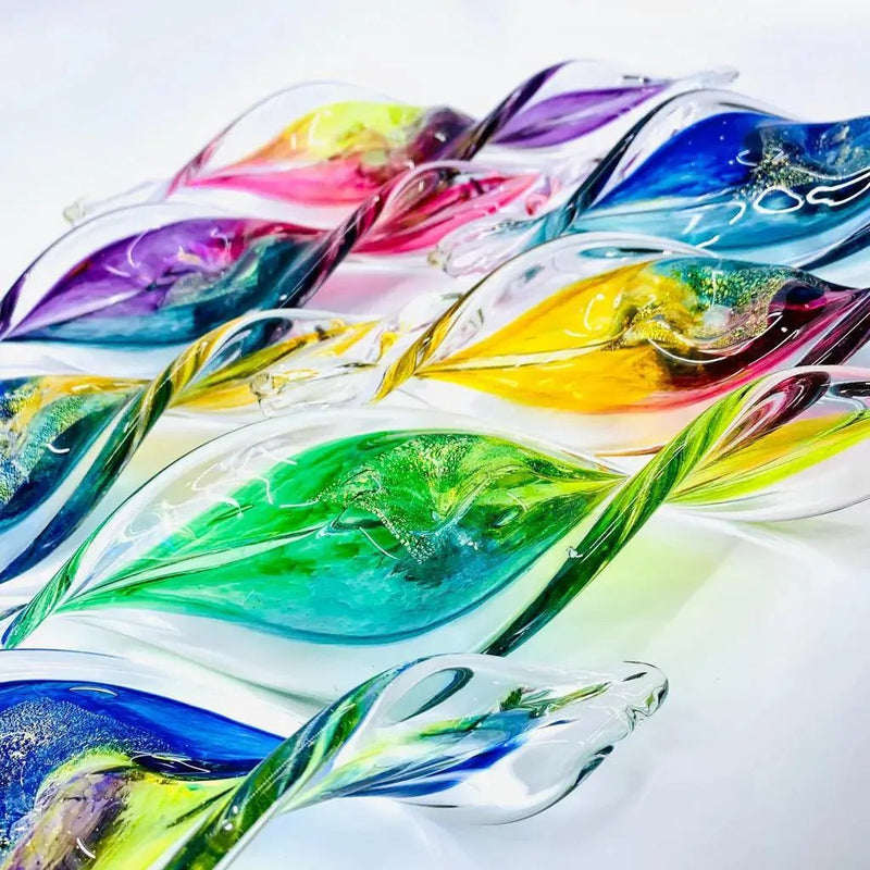 Small Glass Spirals - My SensibiliTeas - glass sculpture from Luke Adam's Glass