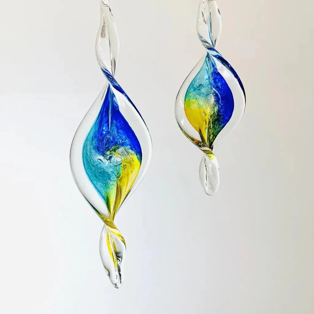 Small Glass Spirals - My SensibiliTeas - glass sculpture from Luke Adam's Glass