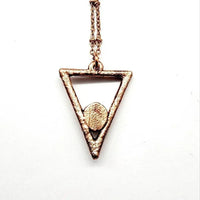 Southwest Turquoise Triangle Necklace - My SensibiliTeas - necklace from Morning Metals