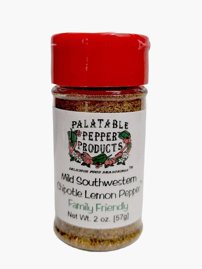 Southwestern Chipotle Lemon Pepper 2 oz Shaker - My SensibiliTeas - chili pepper blend from Palatable Pepper Products