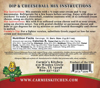 Spinach Parmesan Dip and Cheeseball Mix - My SensibiliTeas - dip mix from Carmie's Kitchen