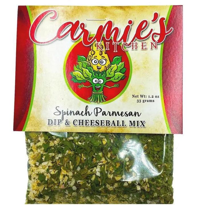 Spinach Parmesan Dip and Cheeseball Mix - My SensibiliTeas - dip mix from Carmie's Kitchen