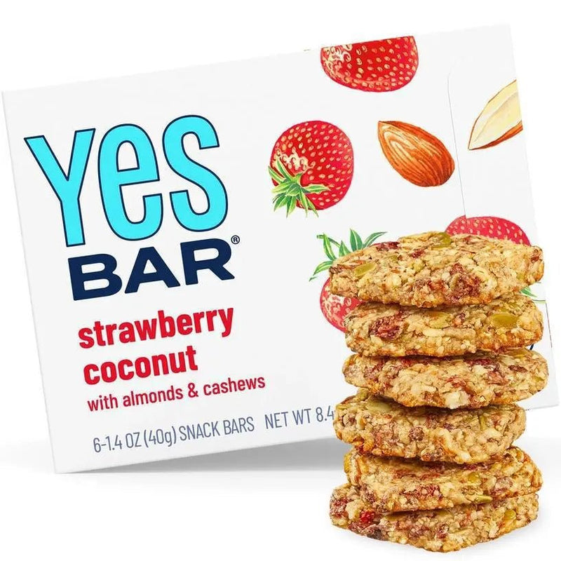 Strawberry Coconut w/ Almonds & Cashews Yes Bar - My SensibiliTeas - snack bar from Yes Bar
