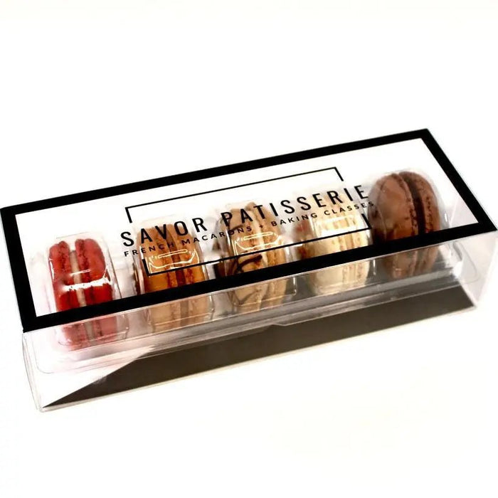 The Bestsellers Collection - Box of 5 Macarons - My SensibiliTeas - macaron assortment from Savor Patisserie French Macarons