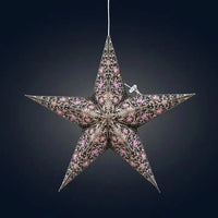 Turquoise and Violet Cathedral Star Lantern - My SensibiliTeas - paper star lantern from Artschatz