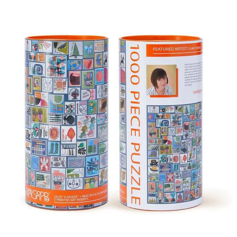 Vintage Matchbooks 1000 Piece Puzzle - My SensibiliTeas - eco friendly puzzle from WerkShoppe