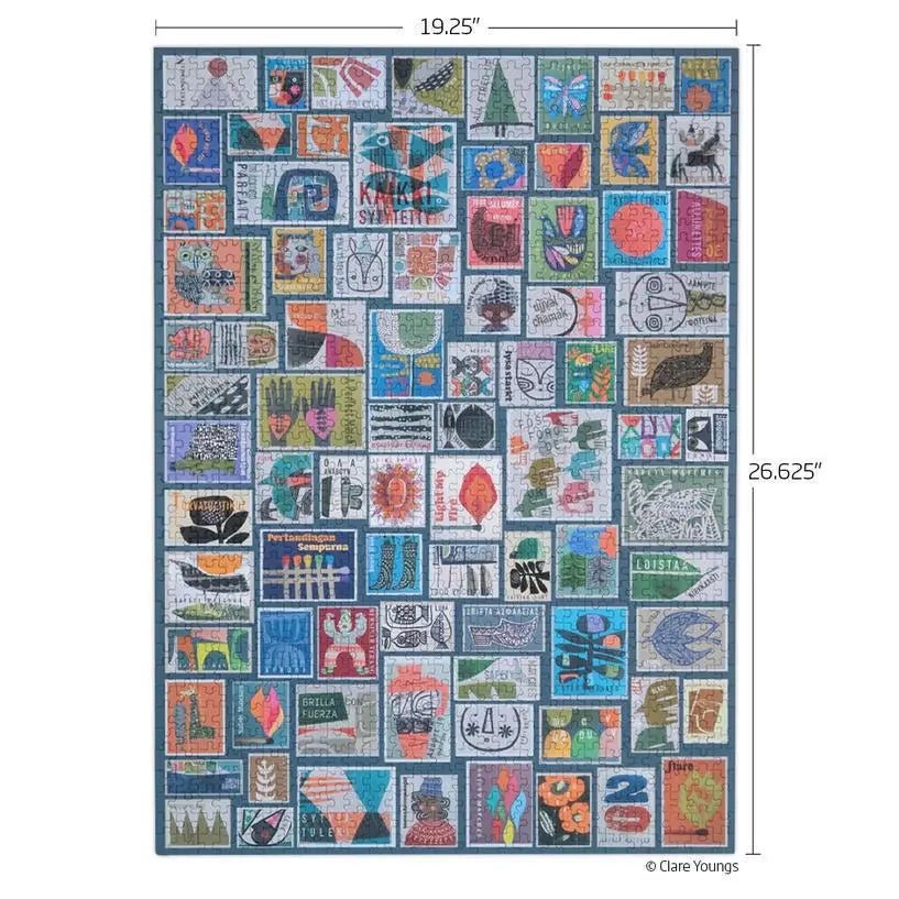 Vintage Matchbooks 1000 Piece Puzzle - My SensibiliTeas - eco friendly puzzle from WerkShoppe