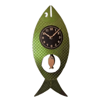 Wanda Pendulum Clock (Iridescent Green) - My SensibiliTeas - fish pendulum clock from Leonie Lacouette