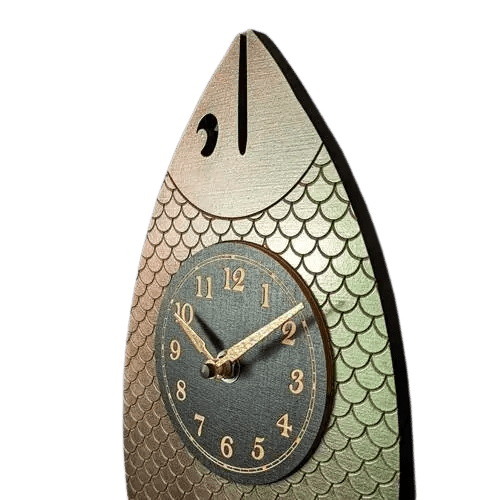 Wanda Pendulum Clock (Iridescent Green) - My SensibiliTeas - fish pendulum clock from Leonie Lacouette