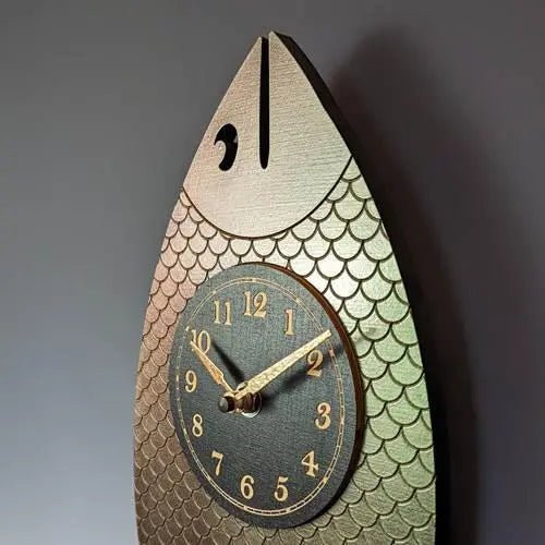 Wanda Pendulum Clock (Iridescent Green) - My SensibiliTeas - fish pendulum clock from Leonie Lacouette