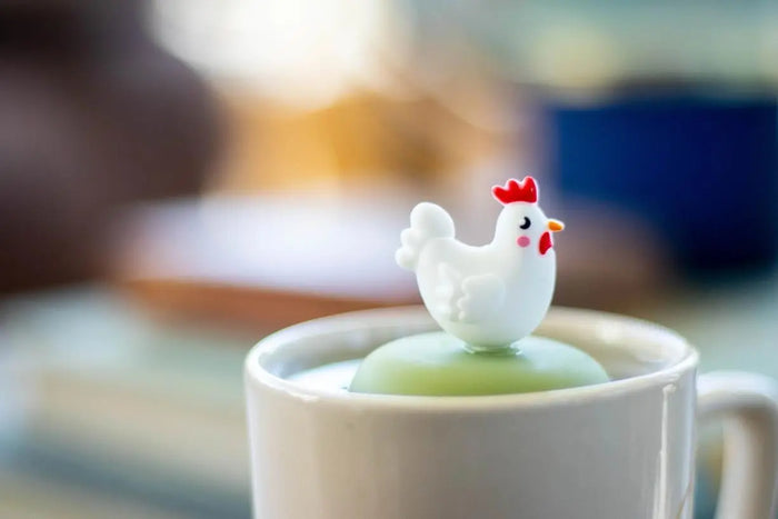 White Chicken Floating Tea Steeper - My SensibiliTeas - tea infuser from Float2Infuse Tea Infuser
