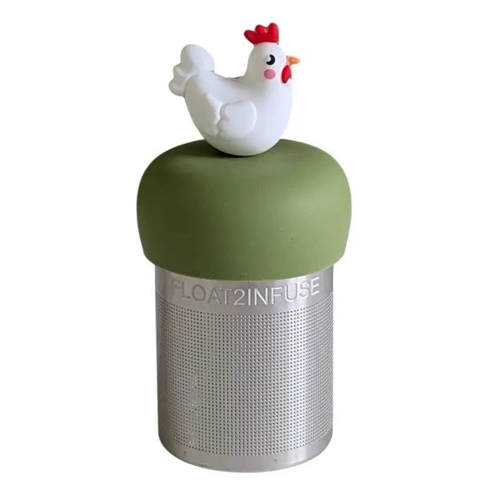 White Chicken Floating Tea Steeper - My SensibiliTeas - tea infuser from Float2Infuse Tea Infuser