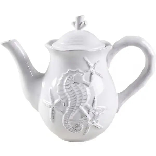 White Seahorse Teapot - My SensibiliTeas - teapot from Blue Sky Clayworks