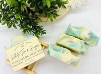 White Tea Ginger Handmade Soap Bar VEGAN COLD PROCESS - My SensibiliTeas - bar soap from Saratoga Natural Body Care LLC