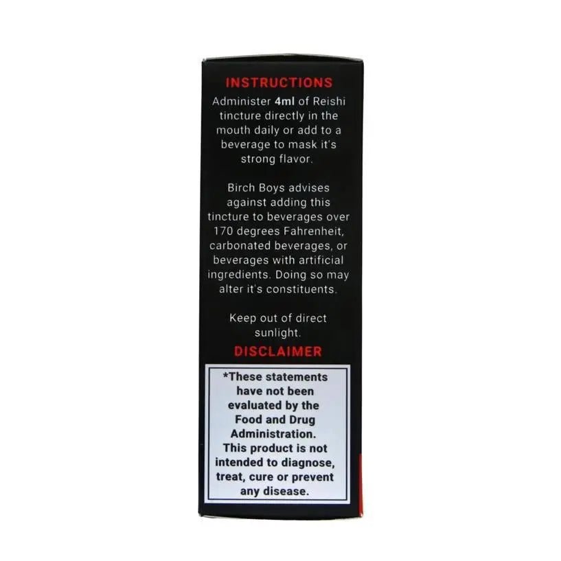 Wild Organic Reishi Tincture (4oz) - My SensibiliTeas - Mushroom Tincture from Birch Boy's