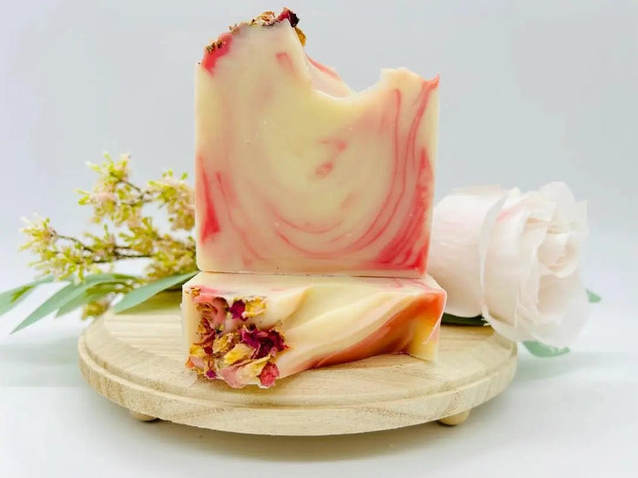 Wild Rose Handmade Soap Bar VEGAN COLD PROCESS - My SensibiliTeas - bar soap from Saratoga Natural Body Care LLC