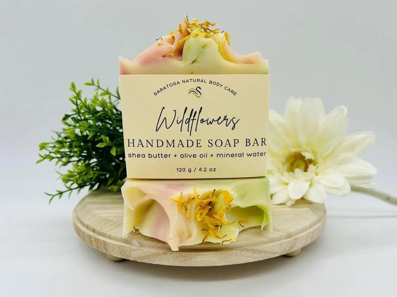 Wildflowers Handmade Soap Bar VEGAN COLD PROCESS - My SensibiliTeas - bar soap from Saratoga Natural Body Care LLC