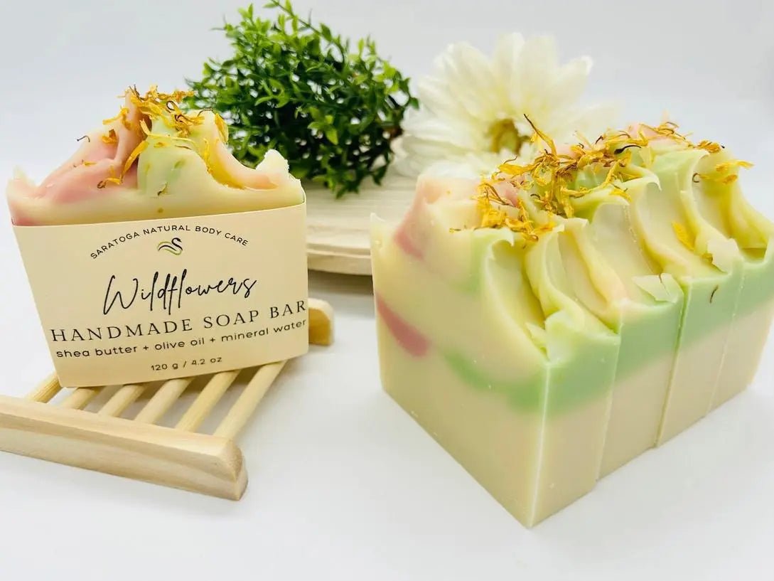 Wildflowers Handmade Soap Bar VEGAN COLD PROCESS - My SensibiliTeas - bar soap from Saratoga Natural Body Care LLC