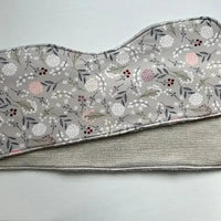 Wildflowers On Grey Burp Cloth, Set of 2 - My SensibiliTeas-baby essentials from Port & Starbird